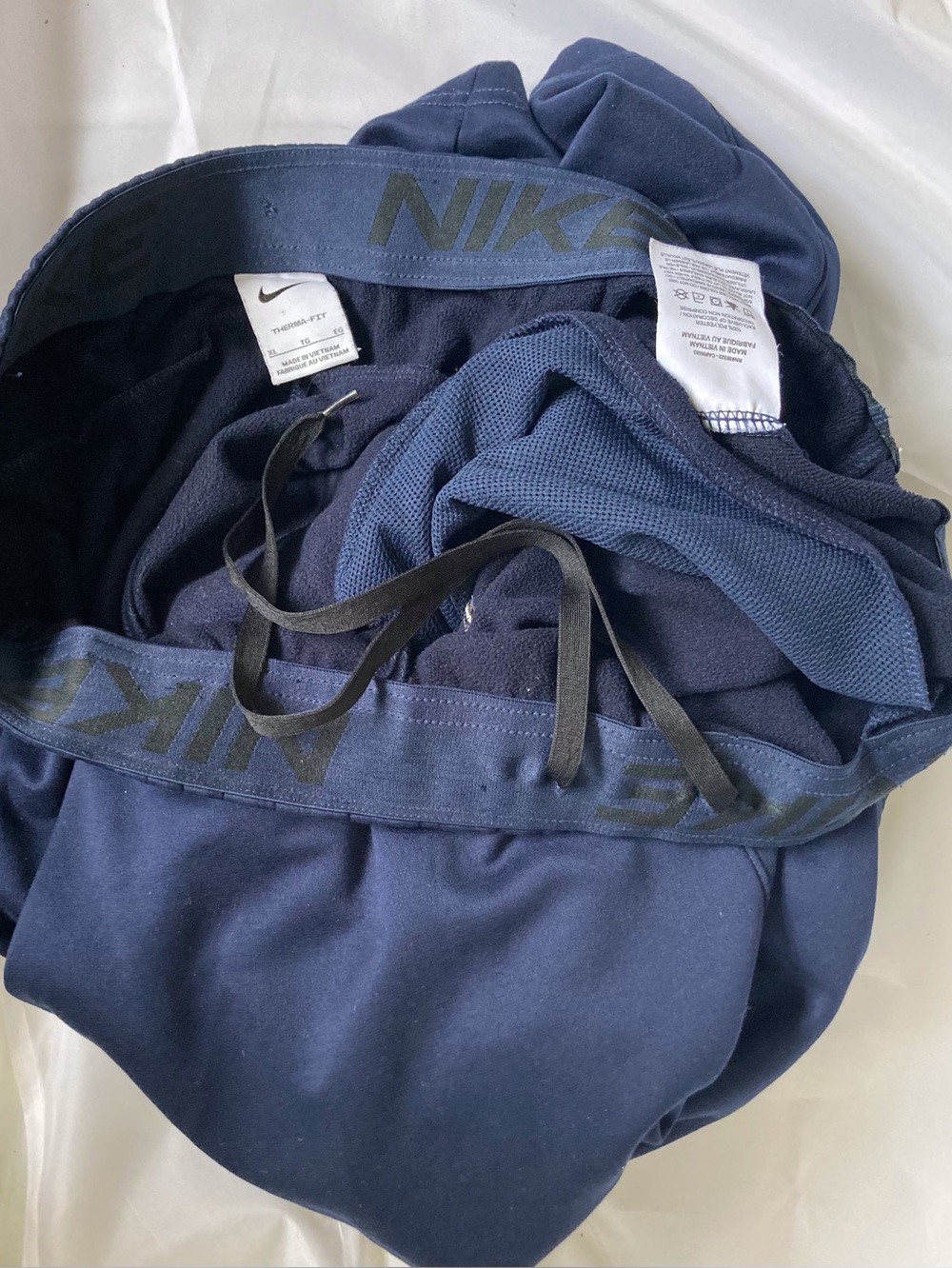 Nike Therma-FIT Men’s Open-Hem Fleece Fitness Pants Obsidian/Navy XL DQ4856-451 - Picture 14 of 14